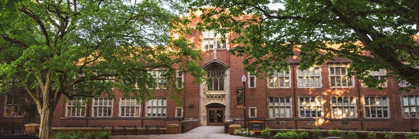 Back side of Ayres Hall