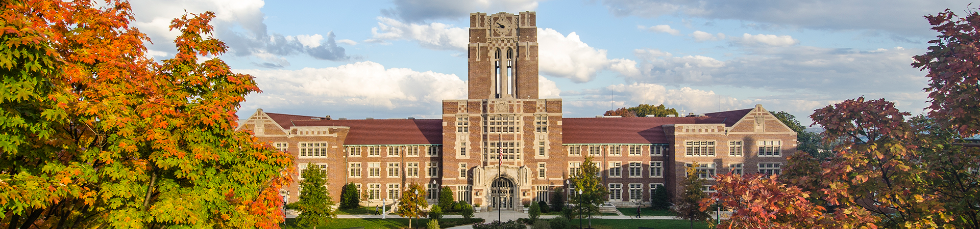 Ayres Hall in the fall